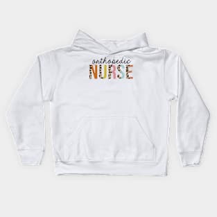 Orthopedic Nurse Leopard Print Registered RN Nursing Appreciation Kids Hoodie